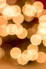 Image showing Abstract background. Blurred colorful circles bokeh of christmas