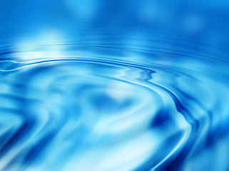 Image showing Water ripples blue abstract background