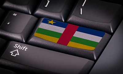 Image showing Flag on keyboard