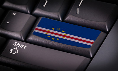 Image showing Flag on keyboard