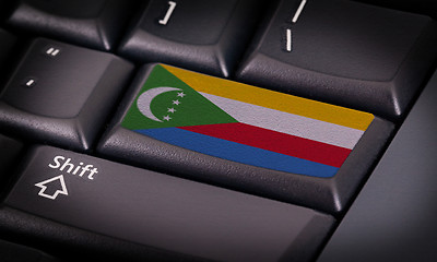 Image showing Flag on keyboard