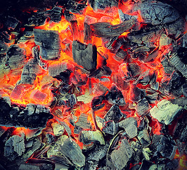 Image showing Live coals