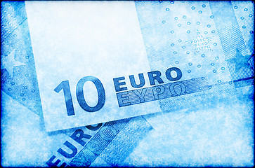 Image showing Euro money abstract background