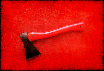 Image showing Red axe