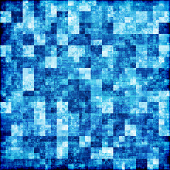 Image showing Blue checkered abstract background