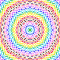 Image showing Bright color radial pattern