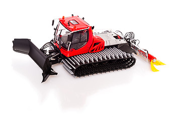 Image showing Snow-grooming machine or snowcat