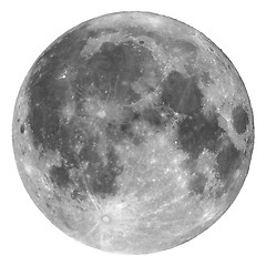 Image showing Full moon isolated