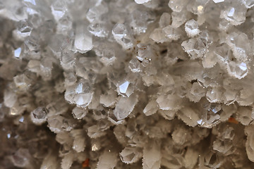 Image showing white quartz crystal mineral texture 