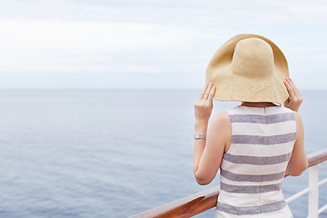 Image showing woman cruising