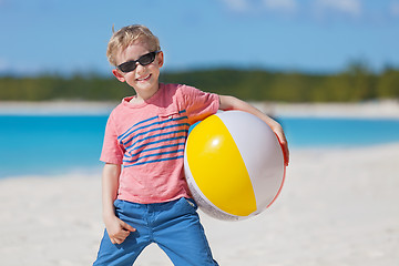 Image showing boy at the beach