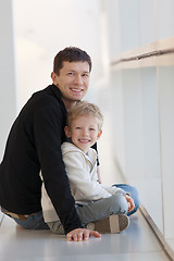 Image showing family at the airport