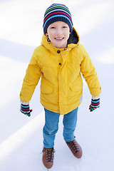 Image showing boy ice skating