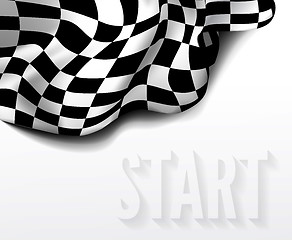 Image showing checkered race flag