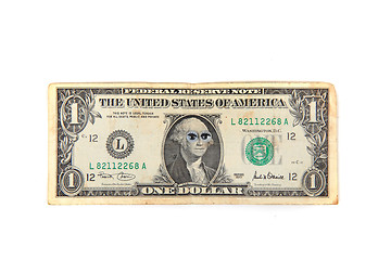 Image showing 1 dollar with eyes 