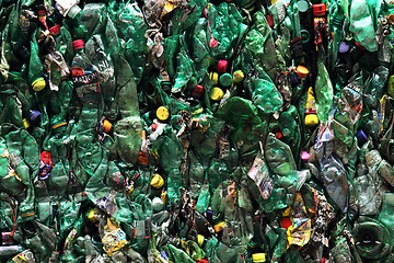 Image showing color plastic recycle background