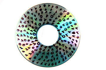 Image showing data on DVD 