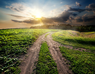 Image showing Road on a hill