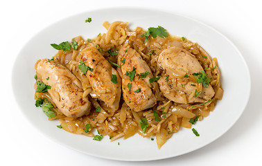 Image showing Chicken in almond sauce