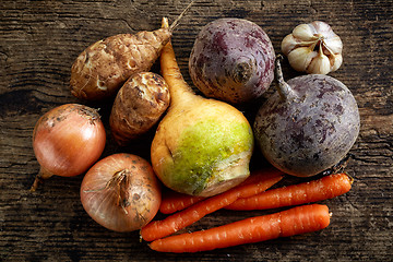 Image showing various fresh raw vegetables