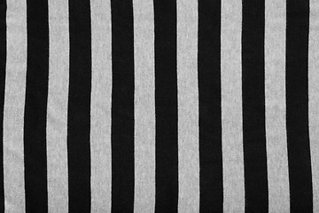 Image showing abstract geometric black and white print on fabric