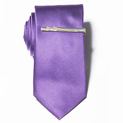 Image showing purple tie on a white background