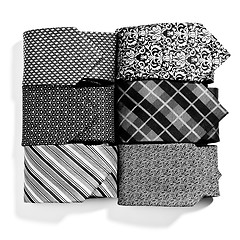 Image showing different set of luxury tie on white 