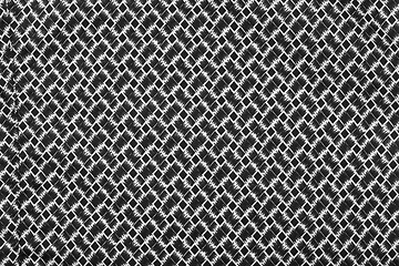 Image showing abstract geometric black and white print on fabric