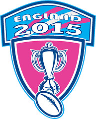 Image showing Rugby Cup Ball England 2015 Shield