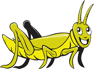 Image showing Grasshopper Crawling Side Cartoon