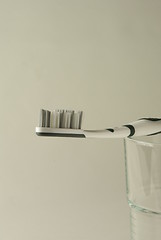 Image showing toothbrush on a glas