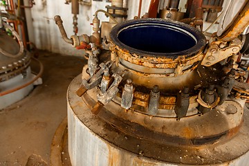 Image showing Industrial interior with storage tank 