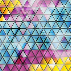 Image showing Abstract glossy triangles vector pattern