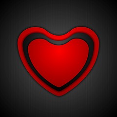 Image showing Abstract Valentine background with heart