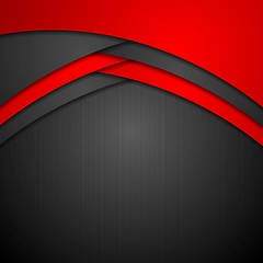 Image showing Dark abstract corporate wavy background