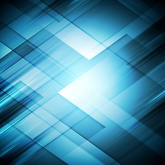 Image showing Bright abstract geometric tech background