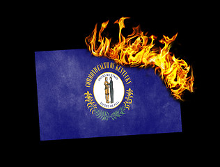 Image showing Flag burning - Kentucky