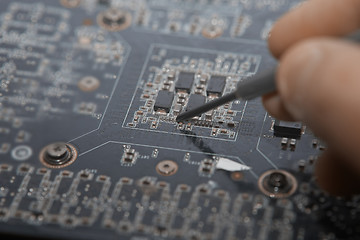 Image showing Repair of motherboard