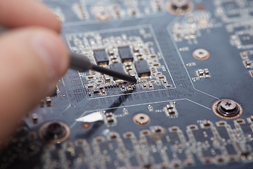 Image showing Repair of motherboard