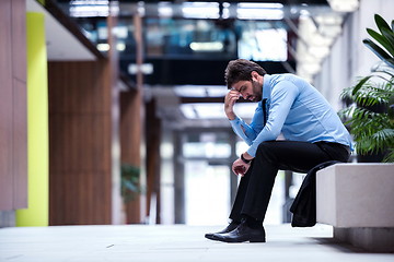 Image showing frustrated young business man