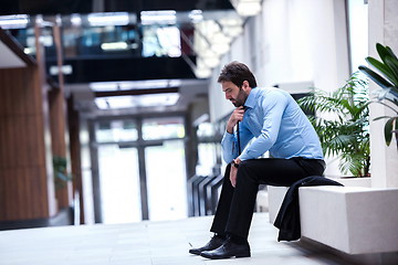 Image showing frustrated young business man