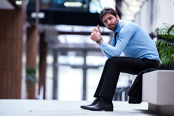 Image showing frustrated young business man