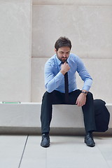 Image showing frustrated young business man