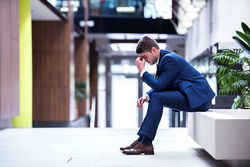 Image showing frustrated young business man