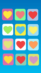 Image showing Colorful abstract background heart