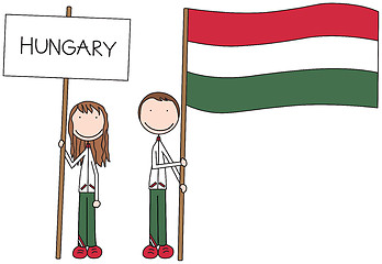 Image showing Hungarian flag