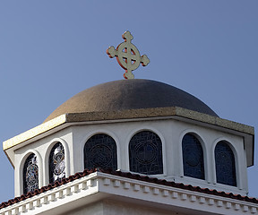 Image showing Church steeple tower