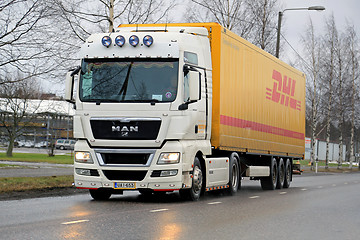 Image showing White MAN TGX18.480 Semi Truck on the Road