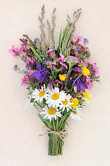 Image showing Summer Wild Flower Posy