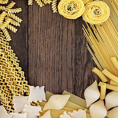 Image showing Pasta Background Border